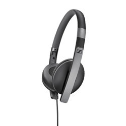 Sennheiser HD 2.30G On-Ear Stereo L-Shape Jack Headphones, Black